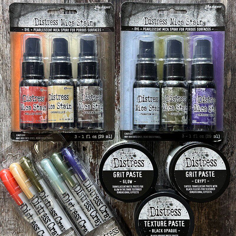 Tim Holtz新款限量万圣云母金属色珠光高光颜料喷雾 紫色橙