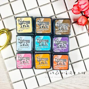 Tim 刷色印泥不是闷染卡晕染Mini Distress Ink Holtz迷你印台