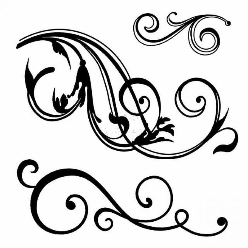 stamperia进口欧式花纹波浪泡棉印章 wriggling waves