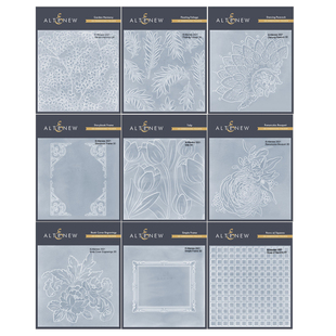 Altenew郁金香塑料压花模板 纹理夹立体3D Embossing Folder3