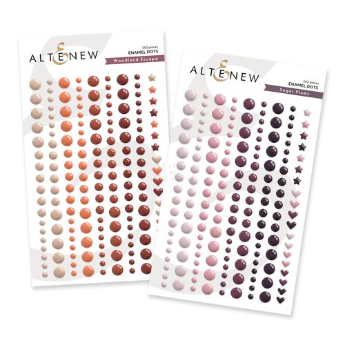 Altenew新款渐变色彩色3D珐琅贴立体贴纸Enamel Dots