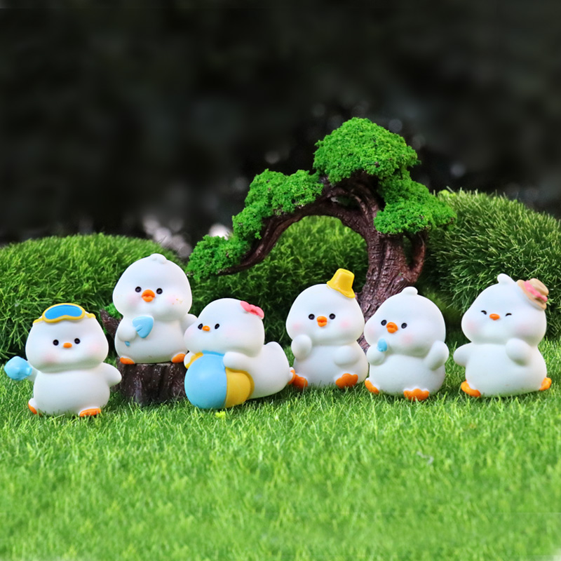 小鸭子仿真卡通动物模型盲盒玩具