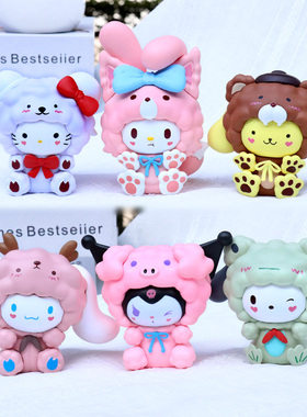 绵羊头系列美乐蒂库洛米潮玩盲盒