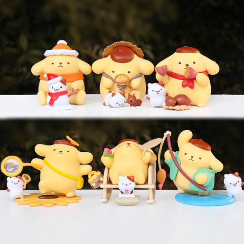 新品潮玩布丁狗盲盒手办公仔礼物