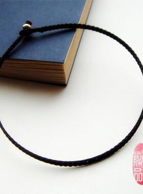 复原力订做款深咖色结红绳手链