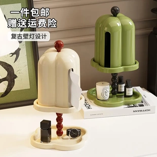 复古风抽纸盒子茶几桌面卷纸纸抽盒塑料 家用纸巾盒高级感客厅法式