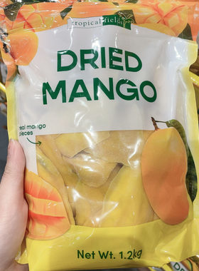 澳洲代直邮Tropical Fields热带田园多汁软糯肉质丰满芒果干1.2kg