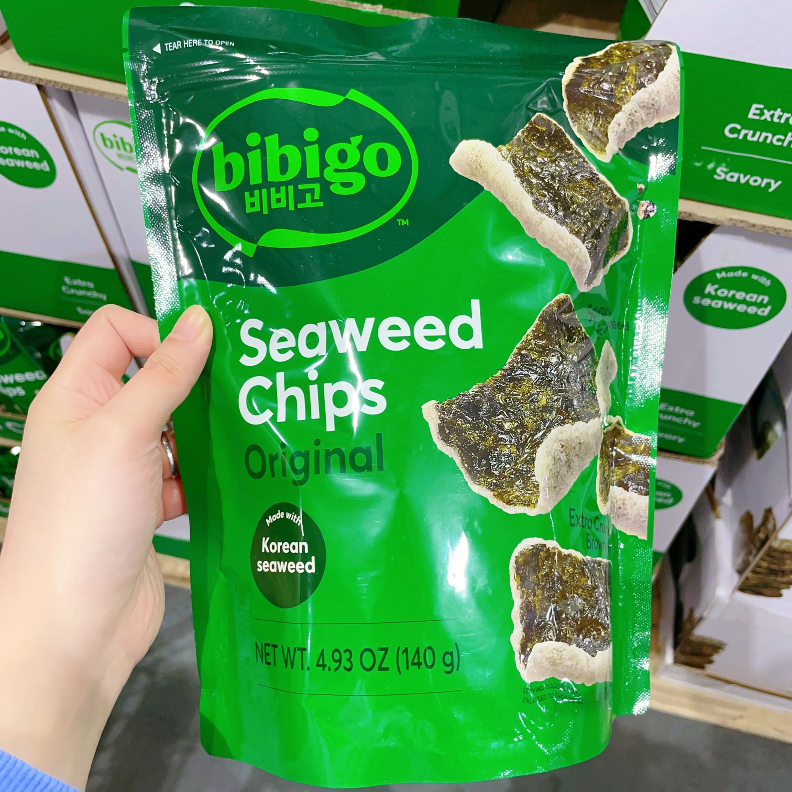 澳洲直邮 BIBIGO 韩国IG热搜网红马铃薯海苔脆片 进口零食 140g