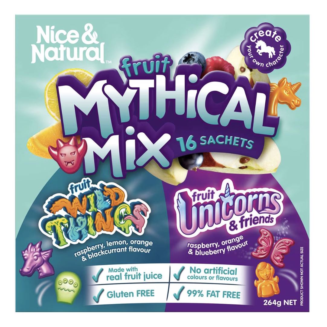 澳洲直邮Nice & Natural Fruit Mythical Mix 天然水果软糖组合装