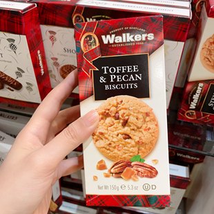 澳洲代购直邮 walkers 苏格兰网红饼干坚果巧克力纯黄油曲奇 150g