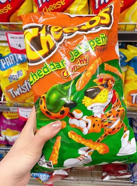 BigH 澳洲直邮Cheetos Puffs奇多直条青椒火辣味芝士玉米脆条零食