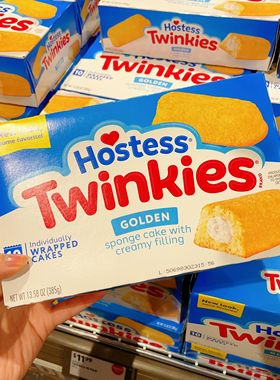 澳洲代购直邮Hostess美国制造Twinkies奶油/巧克力心海绵蛋糕385g