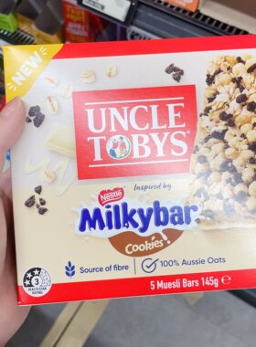 澳洲代购直邮Uncle tobys托比斯叔叔健康早餐慕斯里谷物棒185g6条