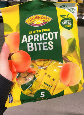 澳洲直邮golden days Apricot水果零食杏干椰子脆5小包独立装150g