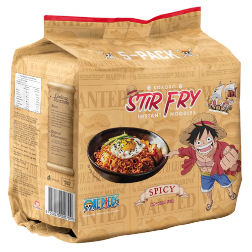 Kokoro 澳洲代购直邮 辣味豚骨拉面 炒方便面 5连包 555g