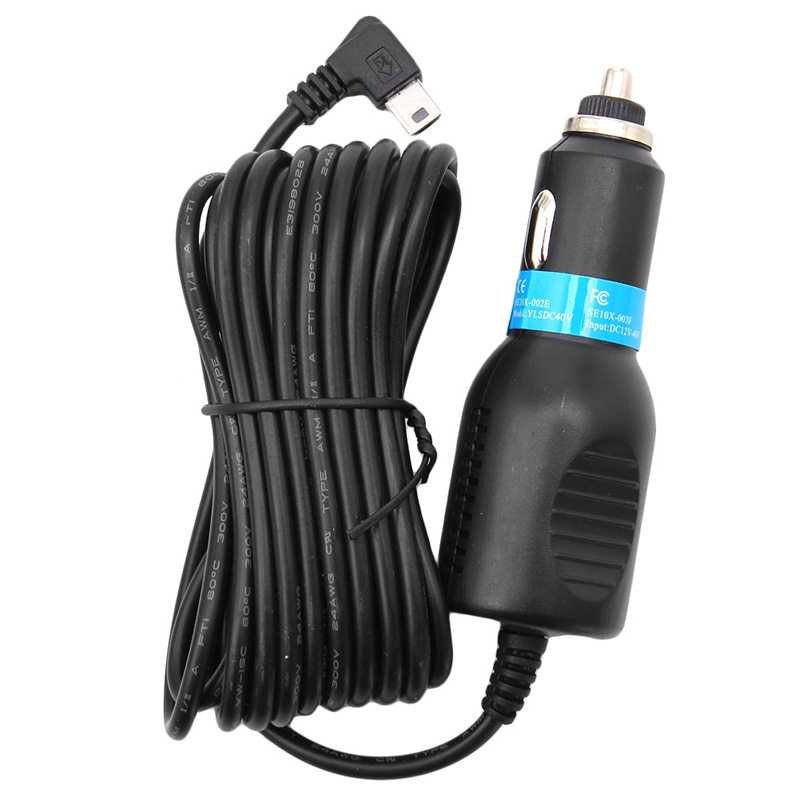 汽车GPS导航仪行车记录仪酒瓶形5V-1A2A车载点烟器电源线车充