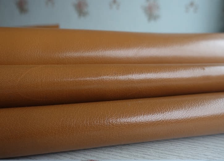 棕色植鞣油蜡山羊皮0.8-1mm手工diy真皮皮料皮具肘贴袖贴缝补材料