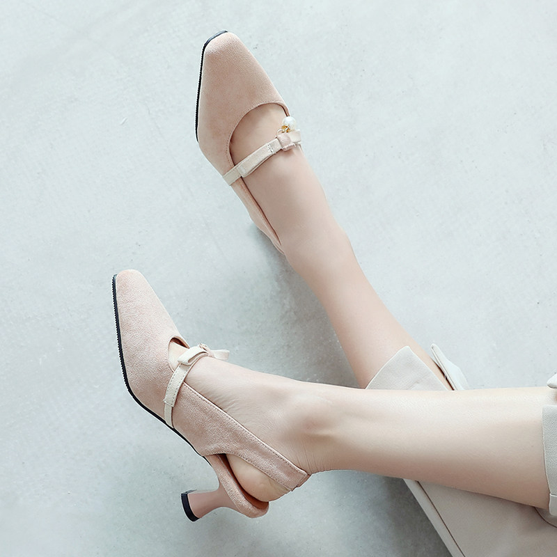 28-46歐美性感拼色絨面涼鞋 包頭蝴蝶結珍珠吊墜高跟方頭女鞋A214在類目 女鞋, 涼鞋, 洞洞鞋中 - 來自Buy2taobao.com提供專業的淘寶代購服務