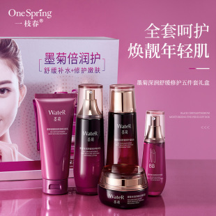 一枝春墨菊补水保湿五件套礼盒 补水保湿提靓光泽护肤品套装1件