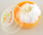 常备 3079夏季 小鸡卡迪婴幼儿宝宝爽身粉扑盒 粉扑KD