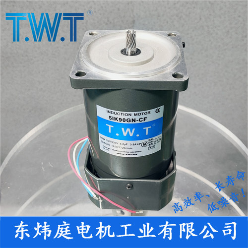 TWT电机 90W齿轮减速电机5IK90GN-CF 5IK90GU-CF台湾东炜庭电机