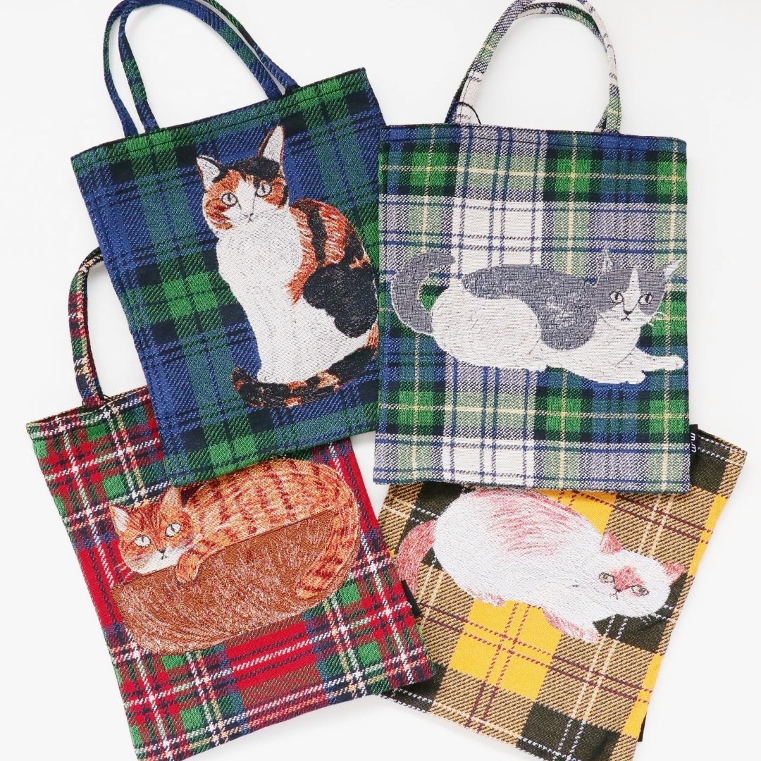 日本松尾美雪插画家作家猫帆布包
