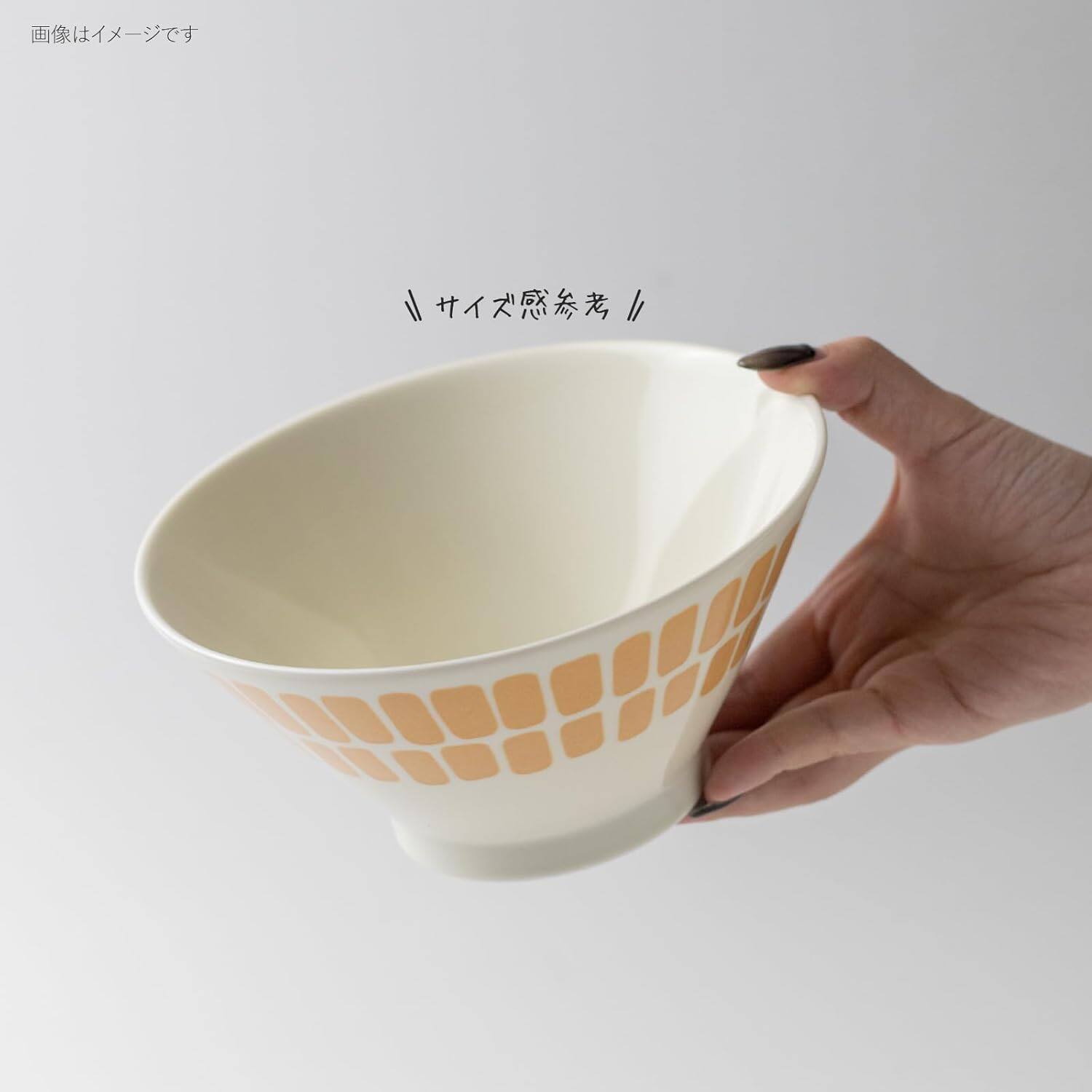 釉下彩日本进口美浓烧陶瓷大容量拉面碗盖饭大碗沙拉几何北欧amis