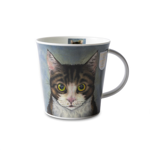 高含量骨瓷斑猫马克杯丹侬欧式