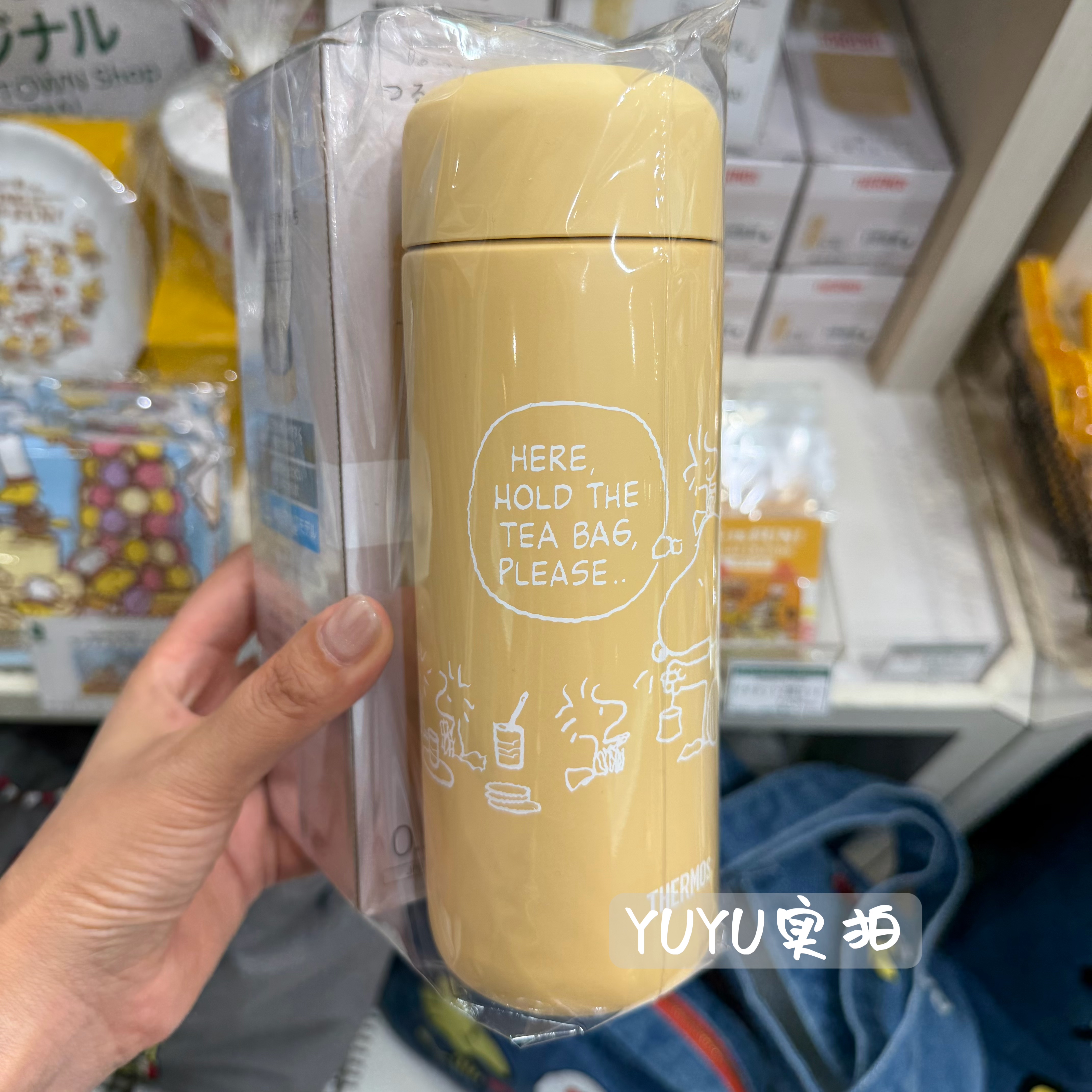 日本本土专柜 膳魔师史努比联名陶瓷镀层内胆不锈钢保温杯500ml