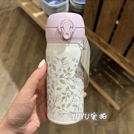 日本专柜Thermos Afternoon tea膳魔师下午茶联名限定碎花保温杯