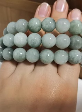 手链单圈珠串民族风佘太翠玉手链