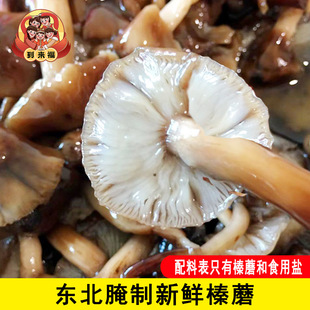 东北榛蘑腌制草蘑菇辽宁长白山特产食用真蘑榛蘑新鲜臻蘑珍蘑顺丰