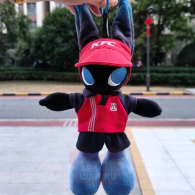 毛绒玩偶公仔外卖骑手厨师围裙