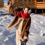 2C077-3081新款主推款皮毛一体P225K338，女装皮草，2C077