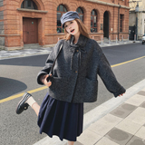 高级感短款双面羊绒大衣女2025秋冬新款韩版宽松休闲百搭毛呢外套，女装毛呢外套，2C077
