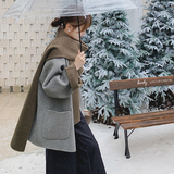 2C077-2598新款主推款70毛双面呢大衣外套P275K399，女装毛呢外套，2C077