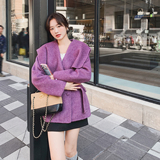 2C077-3093新款主推款70毛双面呢大衣P275K408，女装毛呢外套，2C077