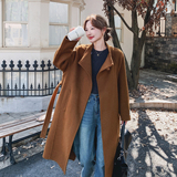 高级感茧型气质显瘦羊毛双面呢子大衣女冬新款长过膝加厚毛呢外套，女装毛呢外套，2C077