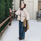 2C077-3040新款羊羔毛皮毛一体短外套短外套P165K248，女装皮草，2C077