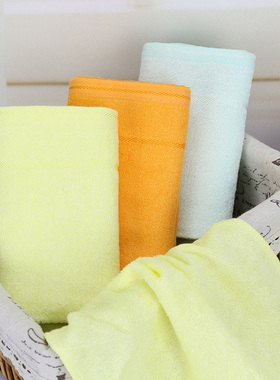 2条起包邮 洁丽雅儿童毛巾 丝滑手感竹浆纤维美容童巾6245一等品