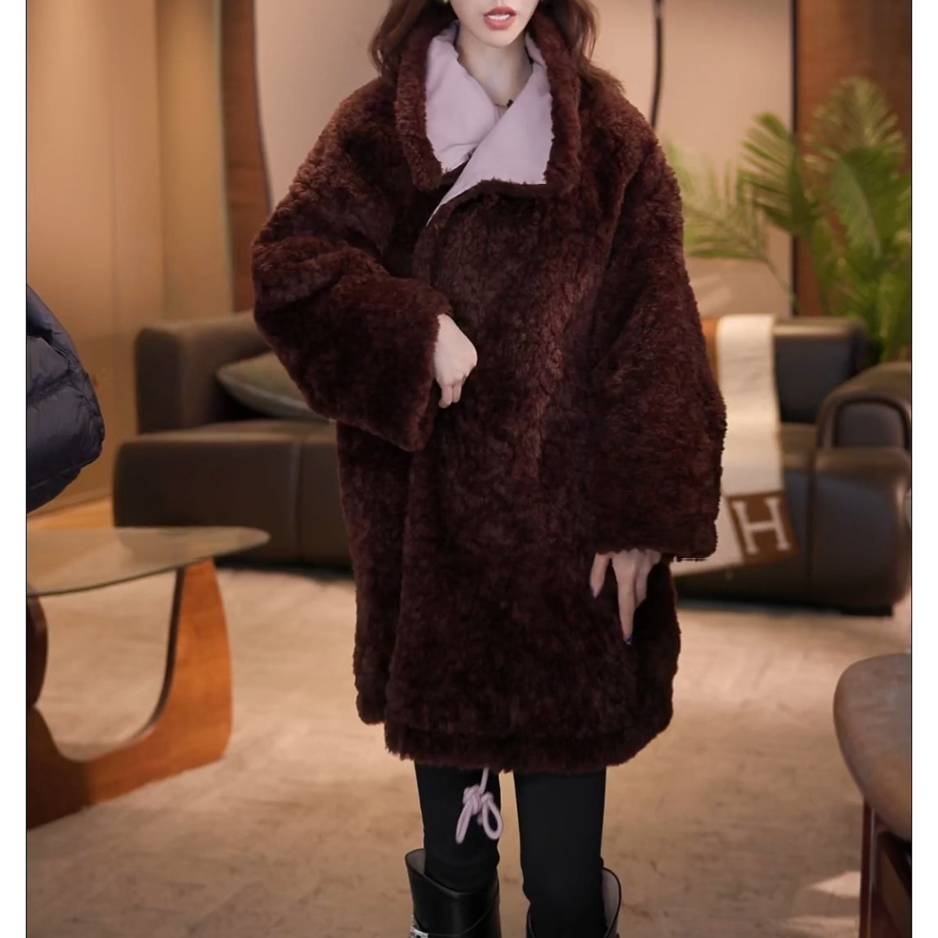 冬季新款保暖加绒宽松显瘦外套