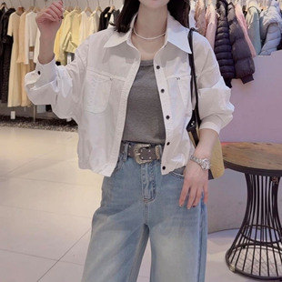 韩版时尚百搭设计感衬衫外套女2026春季新款洋气宽松显瘦长袖上衣