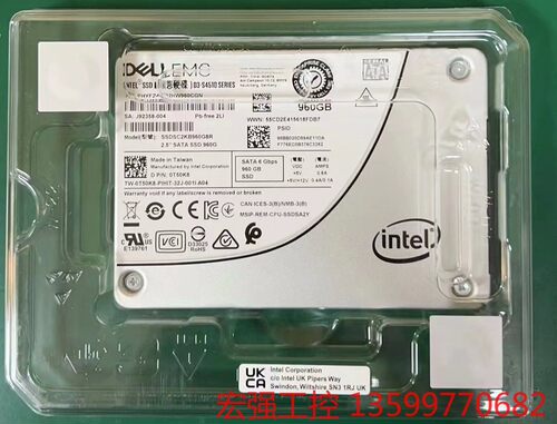 （宏强工控）出Dell 英特尔S4510 960G 固态硬盘SSD