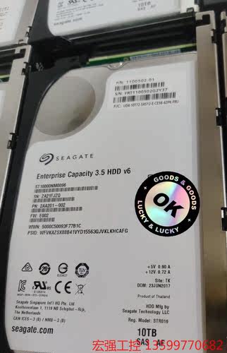 （宏强工控）Seagate/希捷 ST10000NM0096Seagat