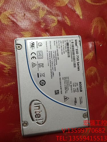 （宏强工控）intel SSD 750 Series 800G拆机固态硬