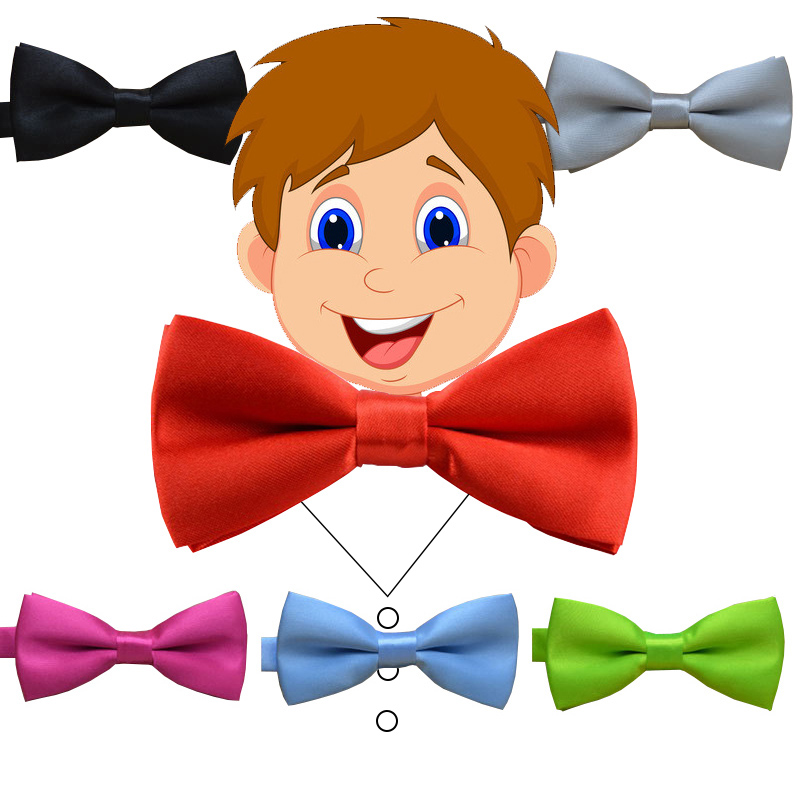 儿童领结女童领花红色演出蝴蝶结