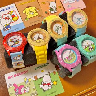 正品萌趣三丽鸥春野来信手表盲盒可爱hellokitty儿童腕表礼物女生