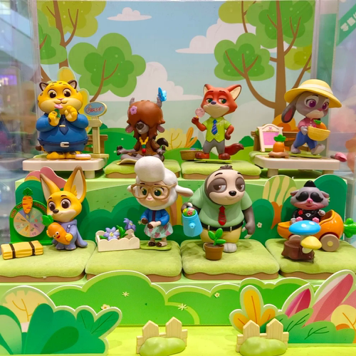 MINISO名创优品迪士尼疯狂动物城秋日庄园系列手办盲盒摆件礼物