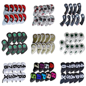 特价 高尔夫球杆套铁杆套杆头保护套男女通用数字铁杆套高尔夫用品