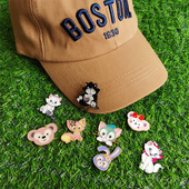 高尔夫帽夹磁吸金属马克路西法星黛露贝尔白猫Mark球位标果岭球标